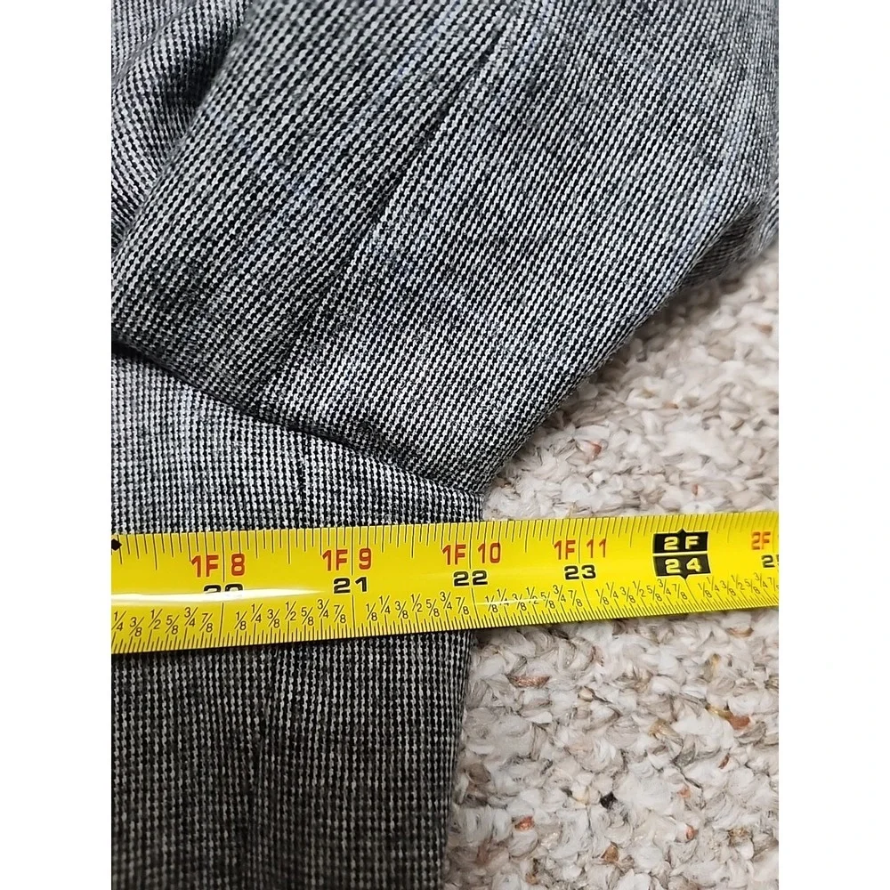 Vtg CHAPS By Ralph Lauren Wool Gray Blue Blazer Jacket 44R USA‎ Windowpane